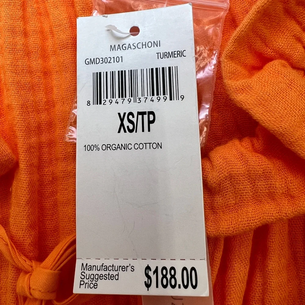 MAGASCHONI - Organic Cotton Gauze Cocktail Dress. - Picture 9 of 11